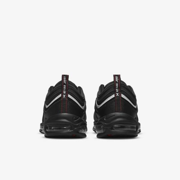 Men's Nike Air Max 97 Sneakers Black / Red / White | NK543YXT