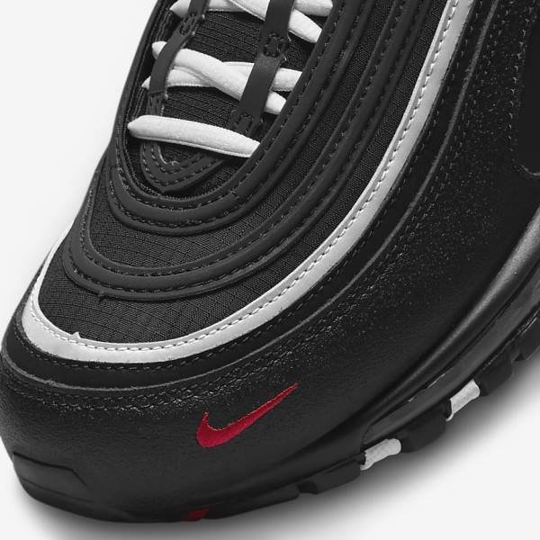 Men's Nike Air Max 97 Sneakers Black / Red / White | NK543YXT