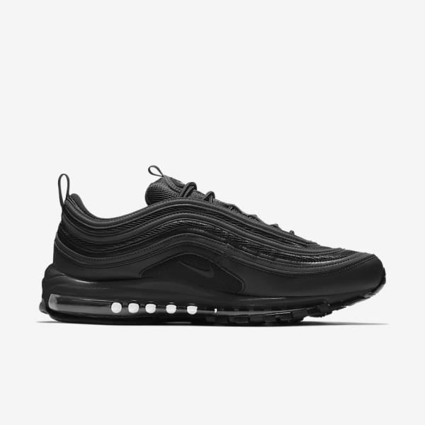 Men's Nike Air Max 97 Sneakers Black / White | NK347DWN