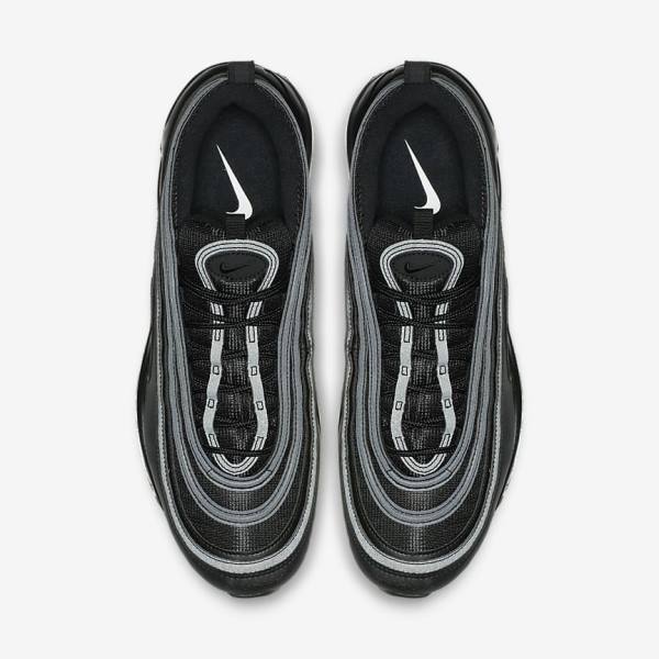 Men's Nike Air Max 97 Sneakers Black / White | NK347DWN