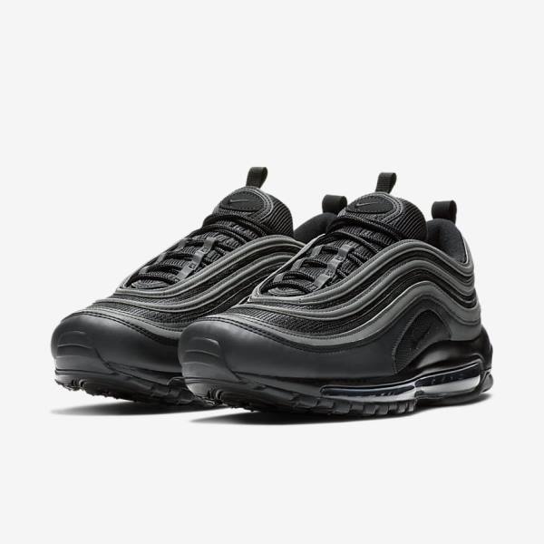 Men's Nike Air Max 97 Sneakers Black / White | NK347DWN