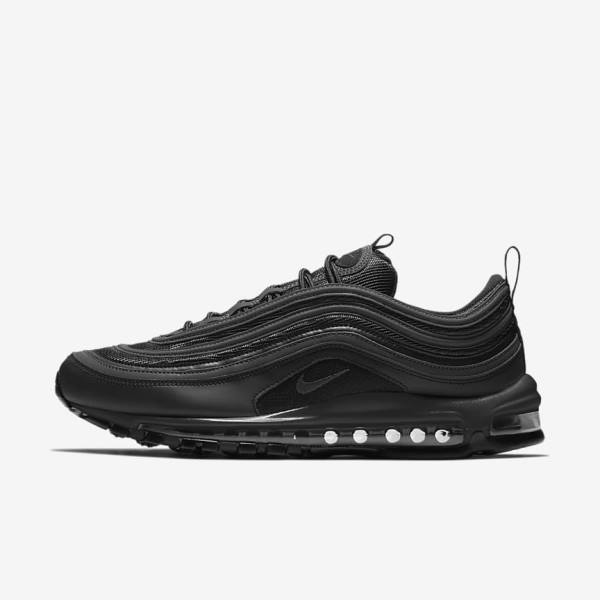 Men\'s Nike Air Max 97 Sneakers Black / White | NK347DWN