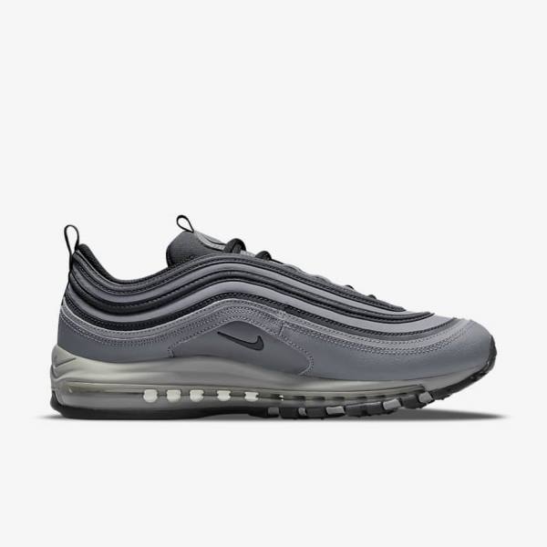 Men's Nike Air Max 97 Sneakers Grey / Dark Grey / Black | NK982EYW