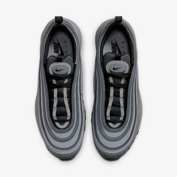 Men's Nike Air Max 97 Sneakers Grey / Dark Grey / Black | NK982EYW