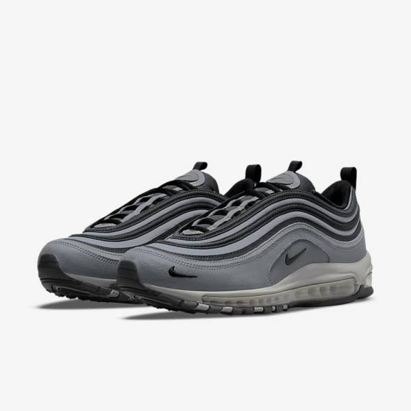 Men's Nike Air Max 97 Sneakers Grey / Dark Grey / Black | NK982EYW