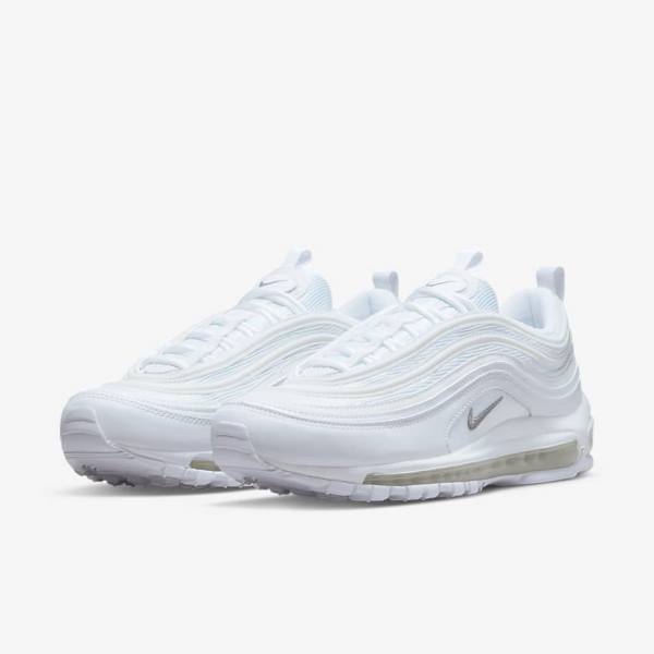 Men's Nike Air Max 97 Sneakers White / Black / Grey | NK650GCF