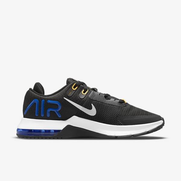 Men's Nike Air Max Alpha Trainer 4 Training Shoes Black / Blue / Orange / Grey | NK029MFQ