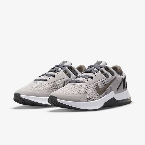 Men's Nike Air Max Alpha Trainer 4 Training Shoes Grey / Olive Grey | NK325NMX