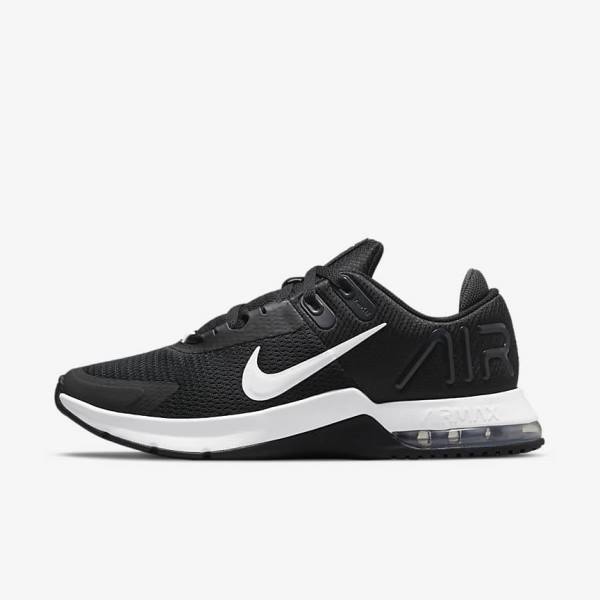 Men\'s Nike Air Max Alpha Trainer 4 Training Shoes Black / Dark Grey / White | NK418XLE