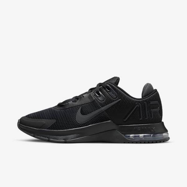 Men\'s Nike Air Max Alpha Trainer 4 Training Shoes Black / Dark Grey | NK714UIJ