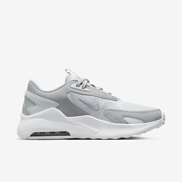 Men's Nike Air Max Bolt Sneakers Platinum / White / Metal Silver / Grey | NK024BVT