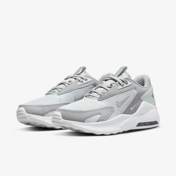 Men's Nike Air Max Bolt Sneakers Platinum / White / Metal Silver / Grey | NK024BVT