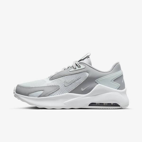 Men\'s Nike Air Max Bolt Sneakers Platinum / White / Metal Silver / Grey | NK024BVT