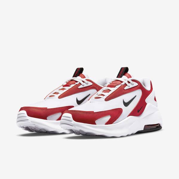 Men's Nike Air Max Bolt Sneakers White / Red / Black | NK274PMU