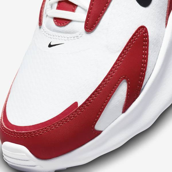 Men's Nike Air Max Bolt Sneakers White / Red / Black | NK274PMU