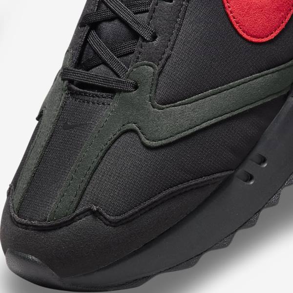 Men's Nike Air Max Dawn Sneakers Black / White / Red | NK690TWB