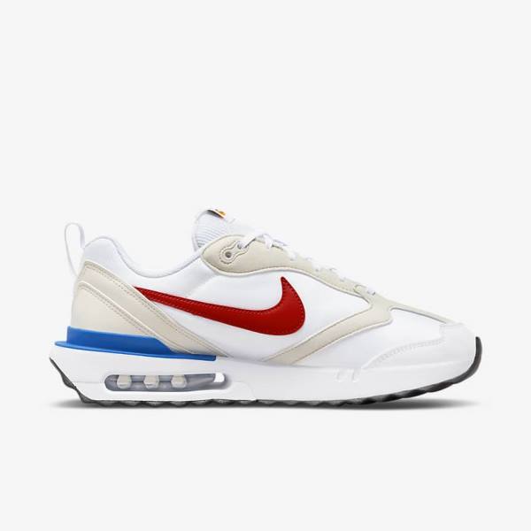 Men's Nike Air Max Dawn Sneakers White / Blue / Black / Red | NK053ZMW