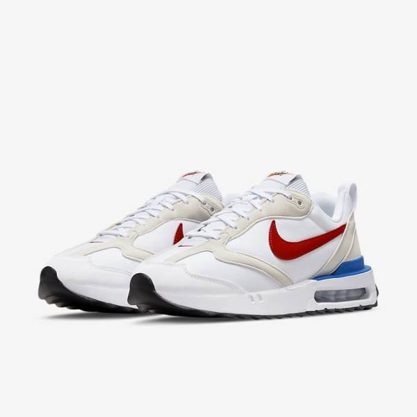 Men's Nike Air Max Dawn Sneakers White / Blue / Black / Red | NK053ZMW