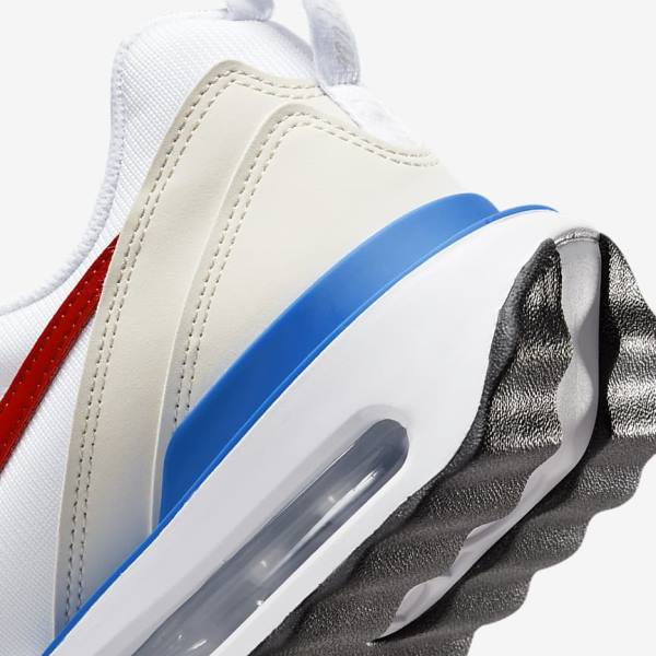 Men's Nike Air Max Dawn Sneakers White / Blue / Black / Red | NK053ZMW