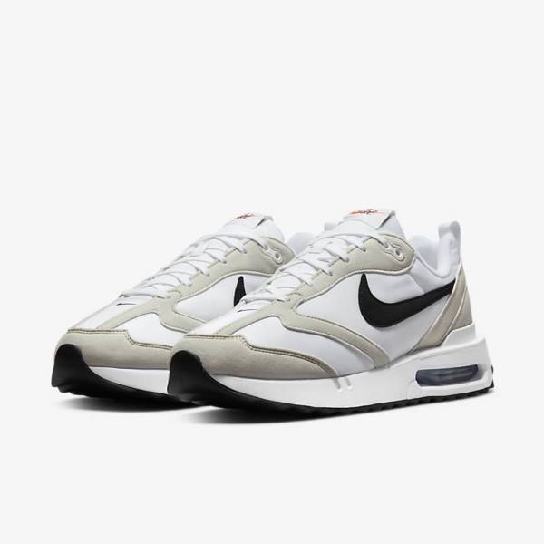 Men's Nike Air Max Dawn Sneakers White / Light Beige / Black | NK840ZXW