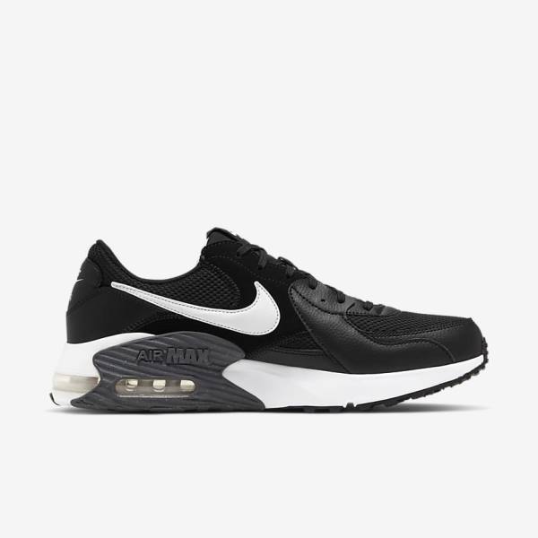 Men's Nike Air Max Excee Sneakers Black / Dark Grey / White | NK809GKC