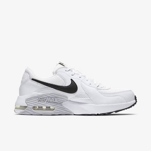 Men's Nike Air Max Excee Sneakers White / Platinum / Black | NK835NBC