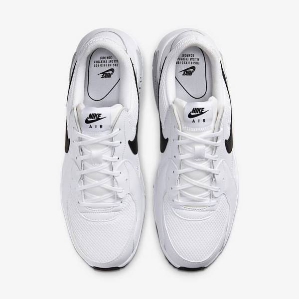 Men's Nike Air Max Excee Sneakers White / Platinum / Black | NK835NBC