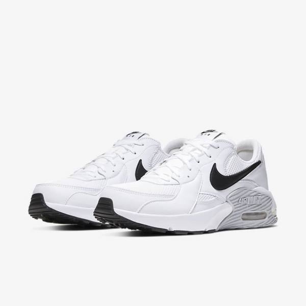 Men's Nike Air Max Excee Sneakers White / Platinum / Black | NK835NBC