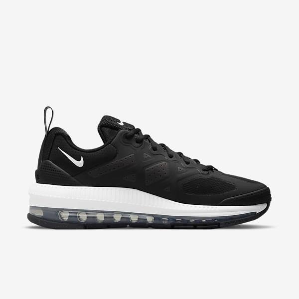 Men's Nike Air Max Genome Sneakers Black / Dark Grey / White | NK364CSU