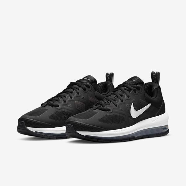 Men's Nike Air Max Genome Sneakers Black / Dark Grey / White | NK364CSU