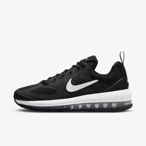 Men\'s Nike Air Max Genome Sneakers Black / Dark Grey / White | NK364CSU