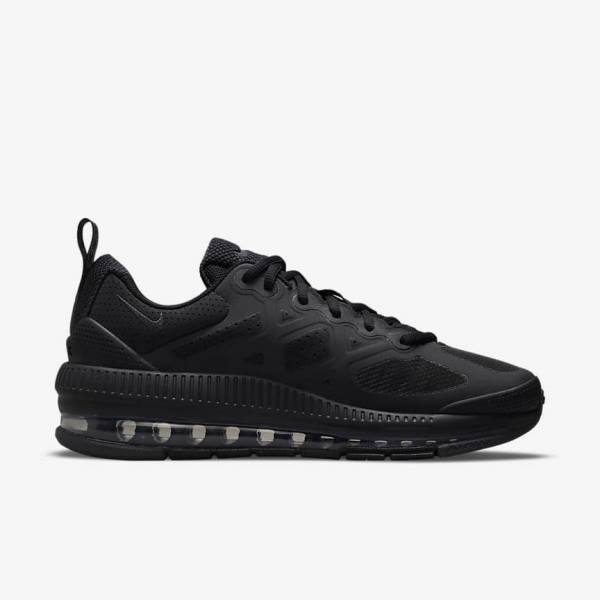 Men's Nike Air Max Genome Sneakers Black / Dark Grey | NK523YXQ