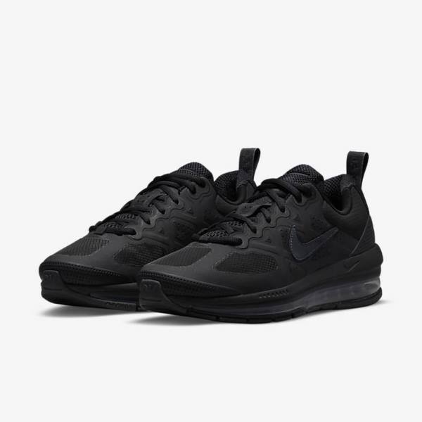 Men's Nike Air Max Genome Sneakers Black / Dark Grey | NK523YXQ