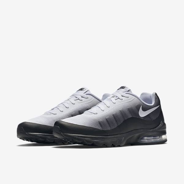 Men's Nike Air Max Invigor Print Sneakers Black / Grey / White | NK940CDL