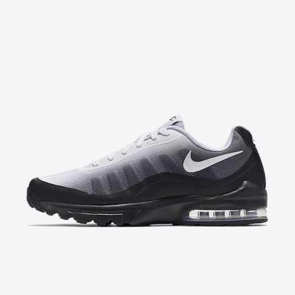 Men\'s Nike Air Max Invigor Print Sneakers Black / Grey / White | NK940CDL