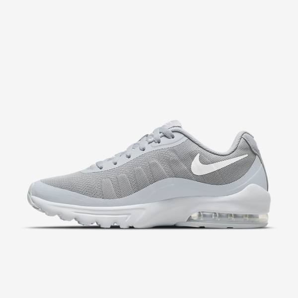 Men\'s Nike Air Max Invigor Sneakers Grey / White | NK352ZPH