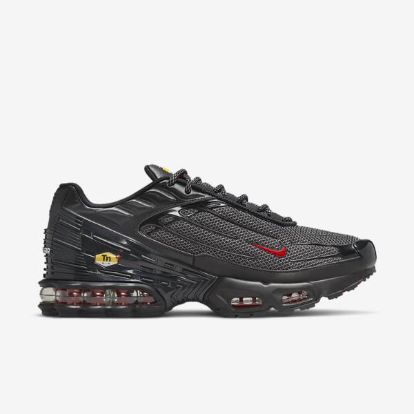 Men's Nike Air Max Plus 3 Sneakers Black / Silver / Red | NK394DLB