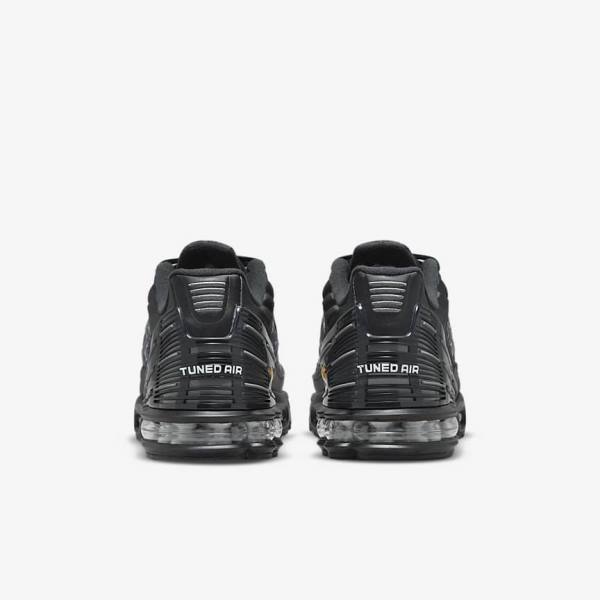 Men's Nike Air Max Plus 3 Sneakers Black / Dark Grey / White | NK613FYN