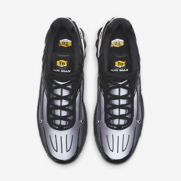 Men's Nike Air Max Plus III Sneakers Black / White | NK102YVR