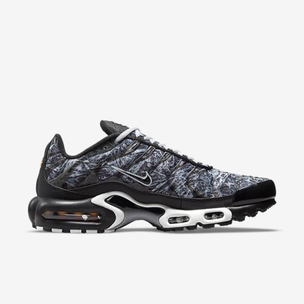 Men's Nike Air Max Plus Sneakers Black / White / Dark Grey / Black | NK237CQE