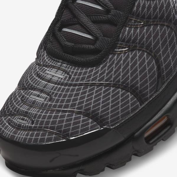 Men's Nike Air Max Plus Sneakers Black / Orange / Grey / White | NK745VUW