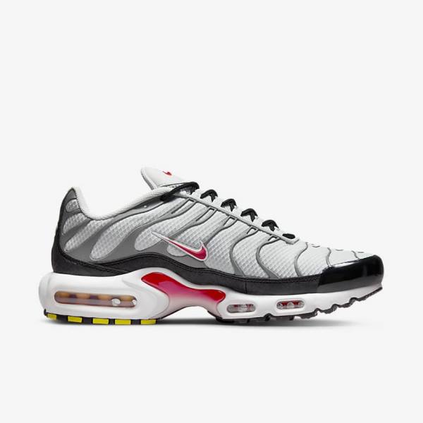 Men's Nike Air Max Plus Sneakers Grey / Black / Red | NK697BKO