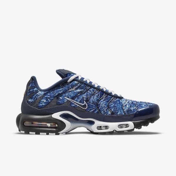 Men's Nike Air Max Plus Sneakers Navy / White / Black / Navy | NK685KED