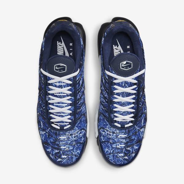 Men's Nike Air Max Plus Sneakers Navy / White / Black / Navy | NK685KED