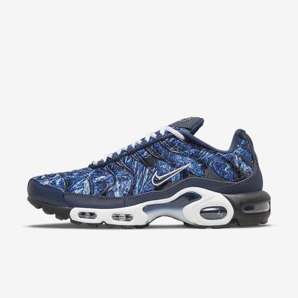 Men\'s Nike Air Max Plus Sneakers Navy / White / Black / Navy | NK685KED