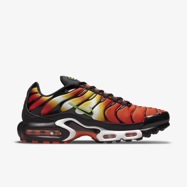 Men's Nike Air Max Plus Sneakers Orange / Gold / Black | NK376QHJ