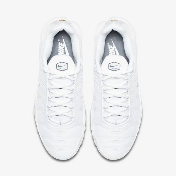 Men's Nike Air Max Plus Sneakers White / Black / Grey / White | NK296USW