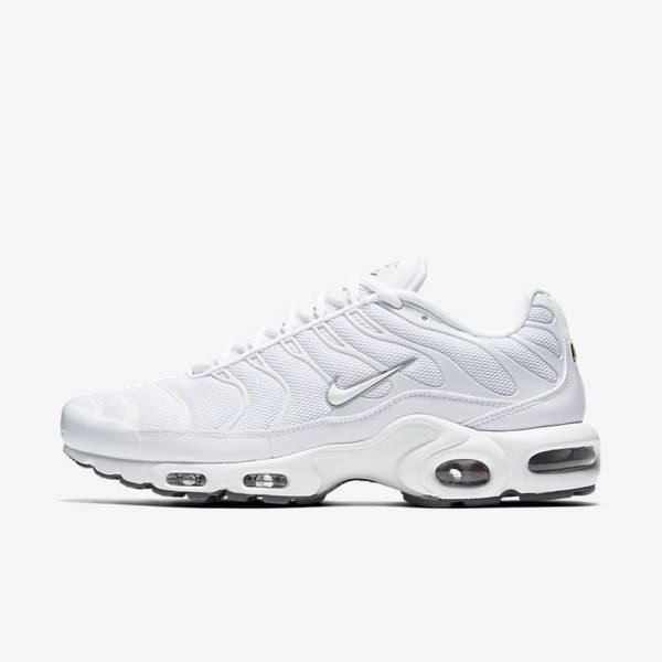 Men\'s Nike Air Max Plus Sneakers White / Black / Grey / White | NK296USW