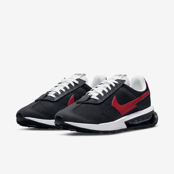 Men's Nike Air Max Pre-Day Sneakers Black / White / Red | NK865DCN