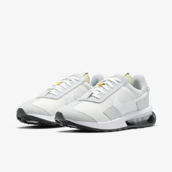 Men's Nike Air Max Pre-Day Sneakers White / Platinum / Grey / White | NK841LOE